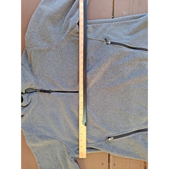 L.L. Bean Polartec Womens Gray Zip Up Fleece Jacket Size L Reg Grey - Picture 3 of 5